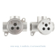 Sento stainless steel shower valve with 3 outlets and 2 screw holes