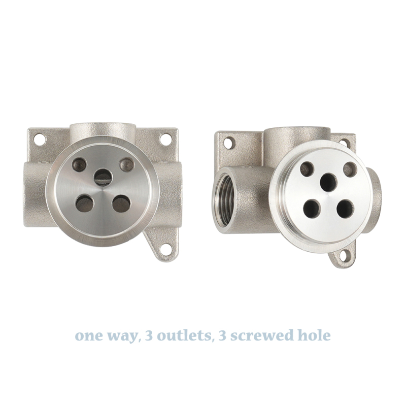 Sento stainless steel shower valve with 3 outlets and 3 screw holes
