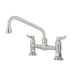 GLP-52M Sento stainless steel commercial tap, deck mounted, with swivel spout