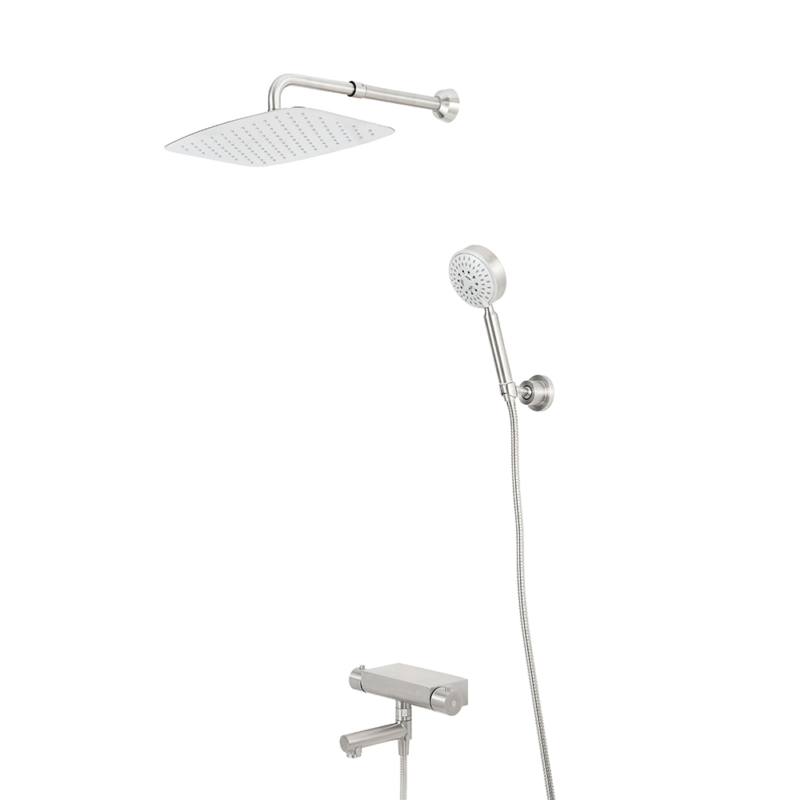 YH101c Sento stainless steel thermostatic shower faucet set with tub filler