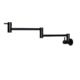 A-33G SENTO Stainless steel retractable wall mount pot filler faucet, nano black