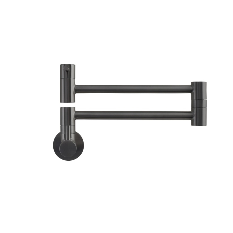 A-33G Sento stainless steel Wall mounted pot filler tap, Gun metal