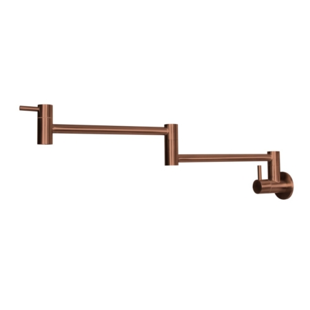 A-33G Sento stainless steel wall mounted pot filler, PVD Rose Gold