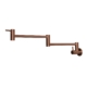 A-33G Sento stainless steel wall mounted pot filler, PVD Rose Gold