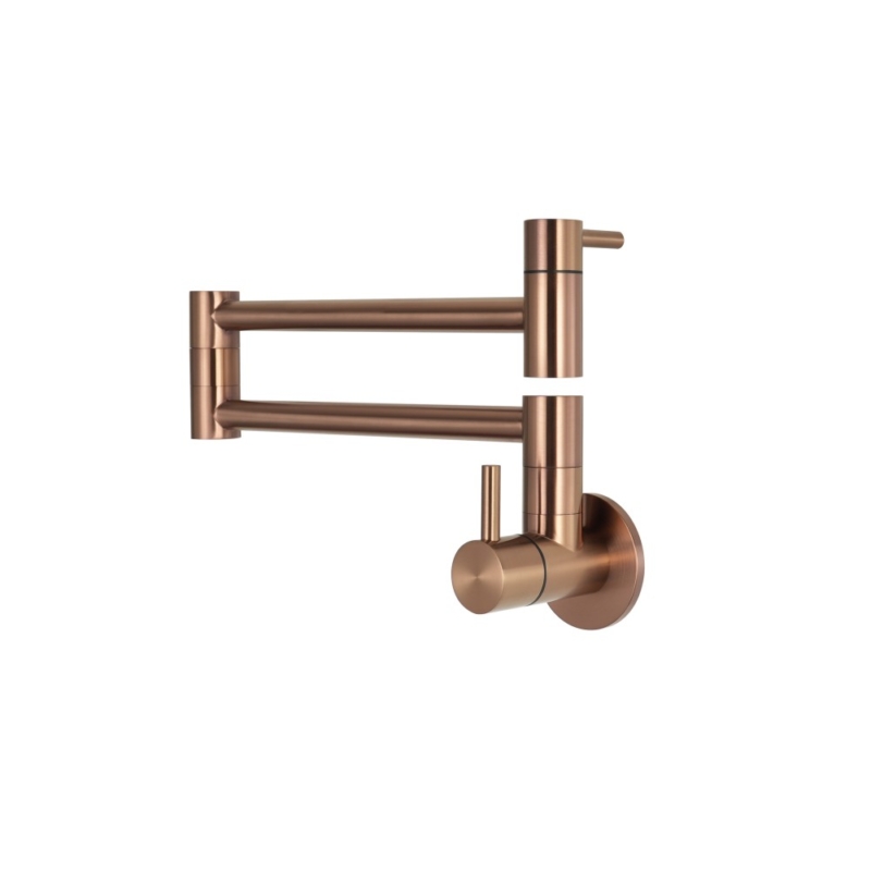 A-33G Sento stainless steel foldable pot filler faucet tap, Rose Gold