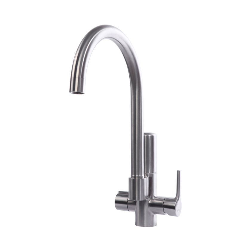 C-97 Sento stainless steel 3 in 1 tap integrated with faucet mounted water filter