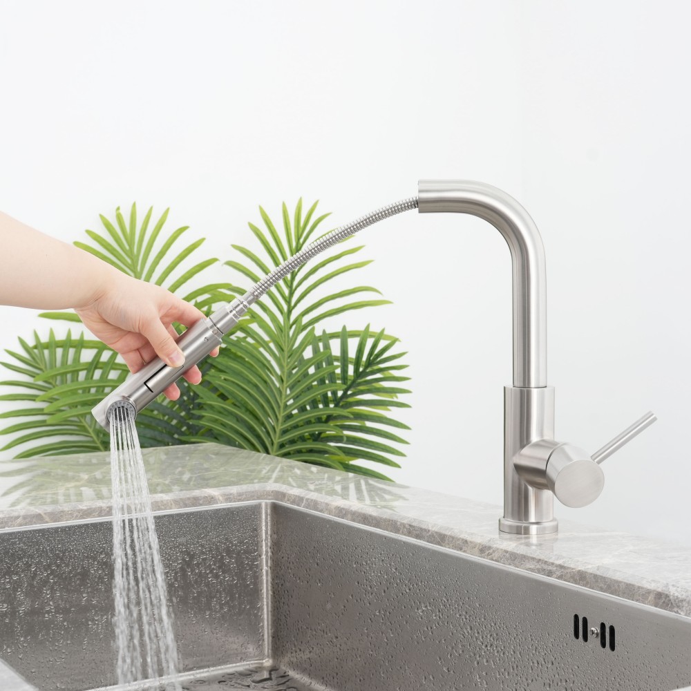 CS-102 20254 Sento stainless steel CS-102 outdoor kitchen faucet with sprayer