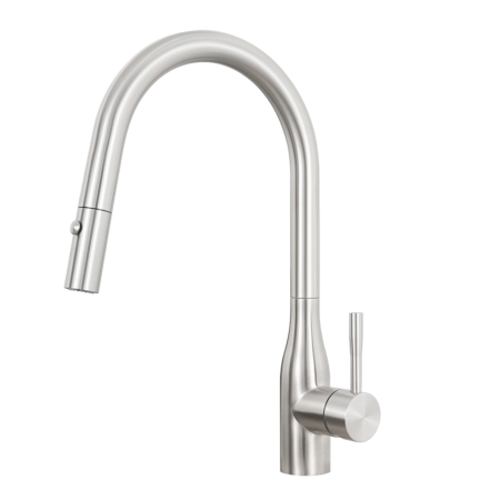 C-92 Sento stainless steel pull out kitchen faucet with C shape sprayer