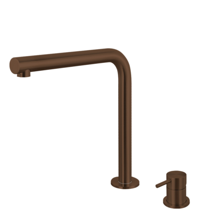 G-10P+B-482 Sento stainless steel Single lever countertop basin mixer,L shape, Coffee color